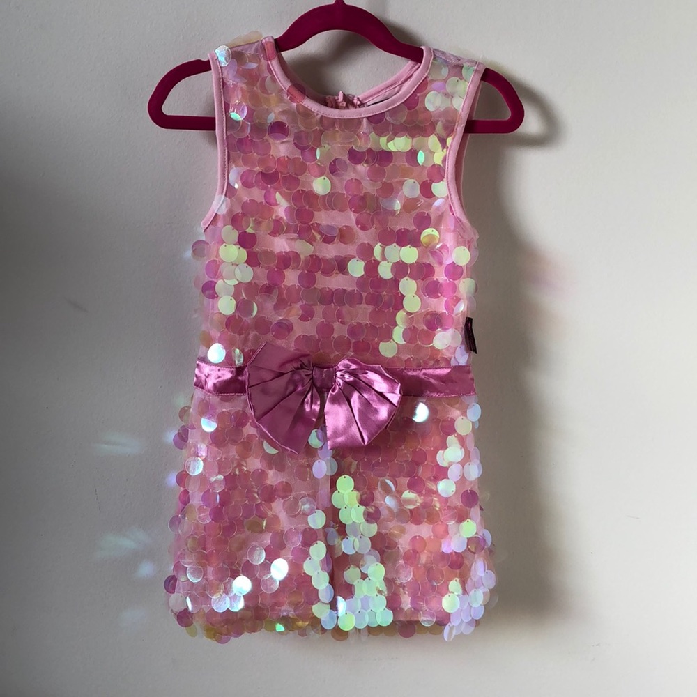 Pink Sequin Romper